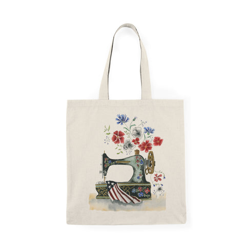 Sewing In America Natural Tote Bag