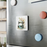 Sewing In Inspiration  Porcelain Magnet, Square