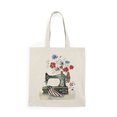 Sewing In America Natural Tote Bag