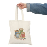 Sewing Thread Spools -  Natural Tote Bag