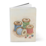 Antique Thread Spools  - Hardcover Journal Matte