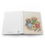 Antique Thread Spools  - Hardcover Journal Matte
