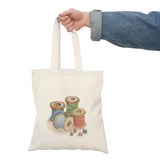 Sewing Thread Spools -  Natural Tote Bag
