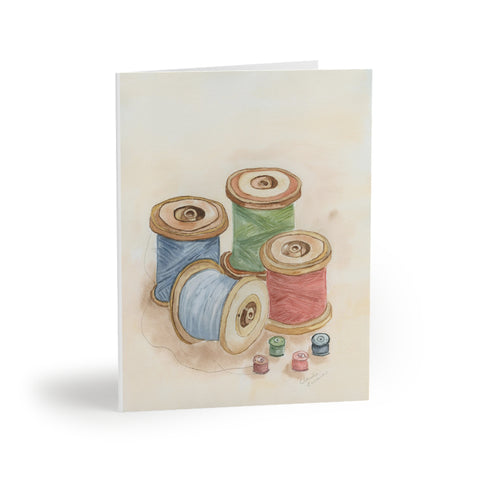 Sewing Thread Spools - Greeting cards (8, 16, and 24 pcs)