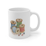 Sewing Thread Spools Ceramic Mug 11oz