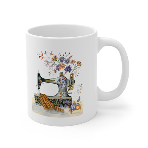 Fall Sewing Inspiration Ceramic Mug 11oz