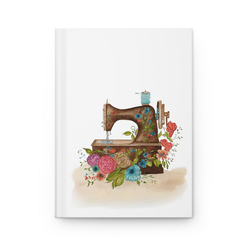 Antique Sewing Machine - Hardcover Journal Matte