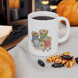 Sewing Thread Spools Ceramic Mug 11oz