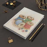 Antique Thread Spools  - Hardcover Journal Matte