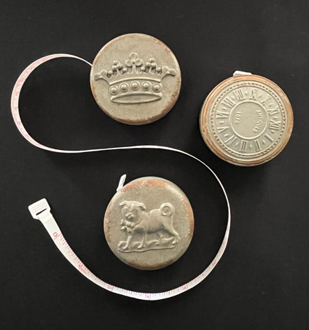 Vintage Metal Case Measuring Tape - 3 designs