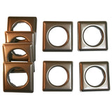 Fast-Set Metal, #12 Square Grommet, 1 9/16", 8 Sets
