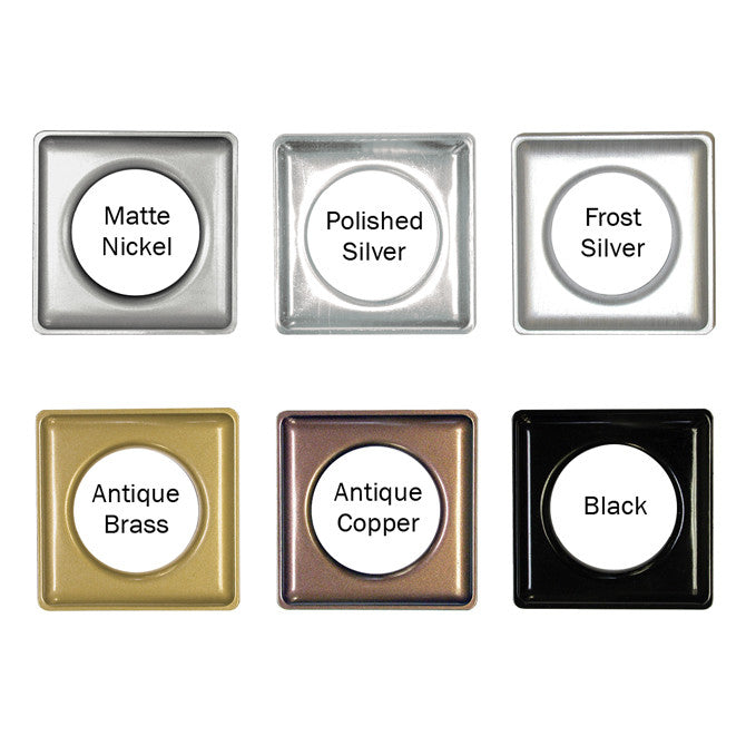 Fast-Set Metal, #12 Square Grommet, 1 9/16", 8 Sets