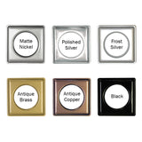 Fast-Set Metal, #12 Square Grommet, 1 9/16", 8 Sets