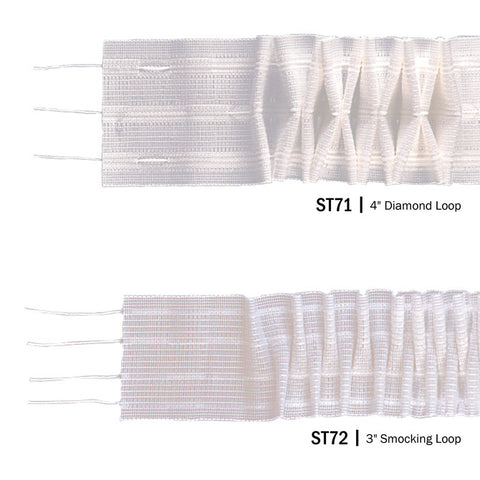 Sew On Shirring Loop Tapes