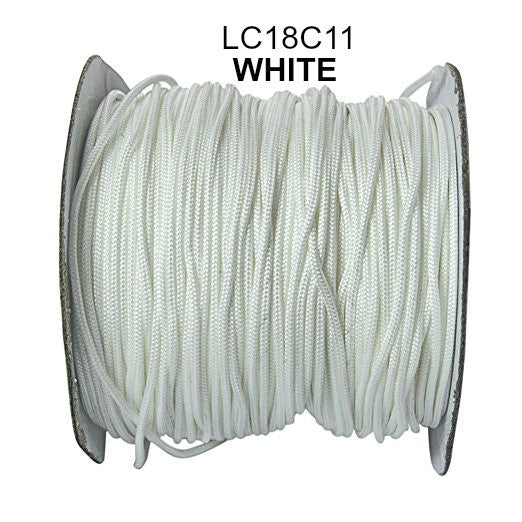 Roman Shade Lift Cord 1.8mm 100 yd or 1000 yd Roll Poly Cord Resist Sunlight 1000 yd / White