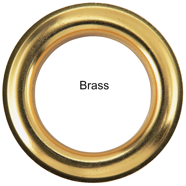 Brass Round Grommets No.00 - No.2