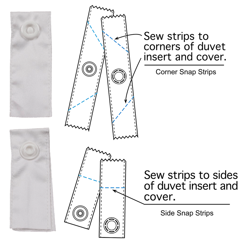 Snap Strips for Duvet Covers