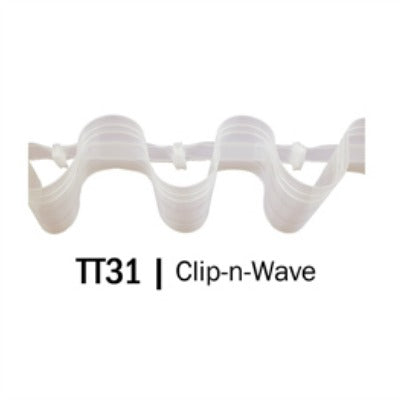 Transparent Wave Curtain Tape Pleat Tape for Curtains Drape