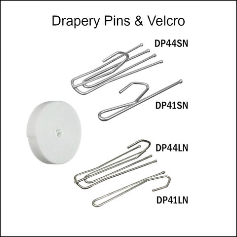 Drapery Hooks, Pins, & Velcro