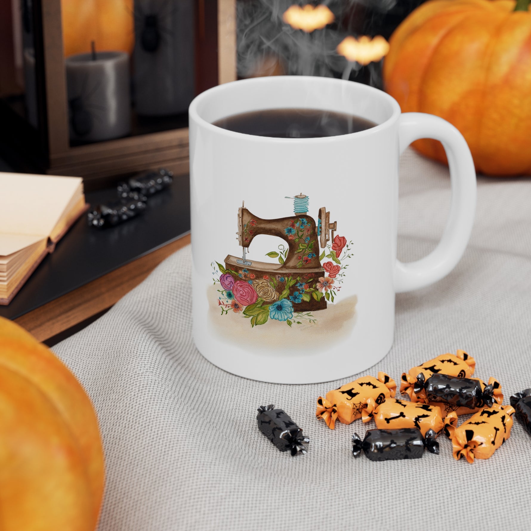 Antique Sewing Machine  Ceramic Mug 11oz