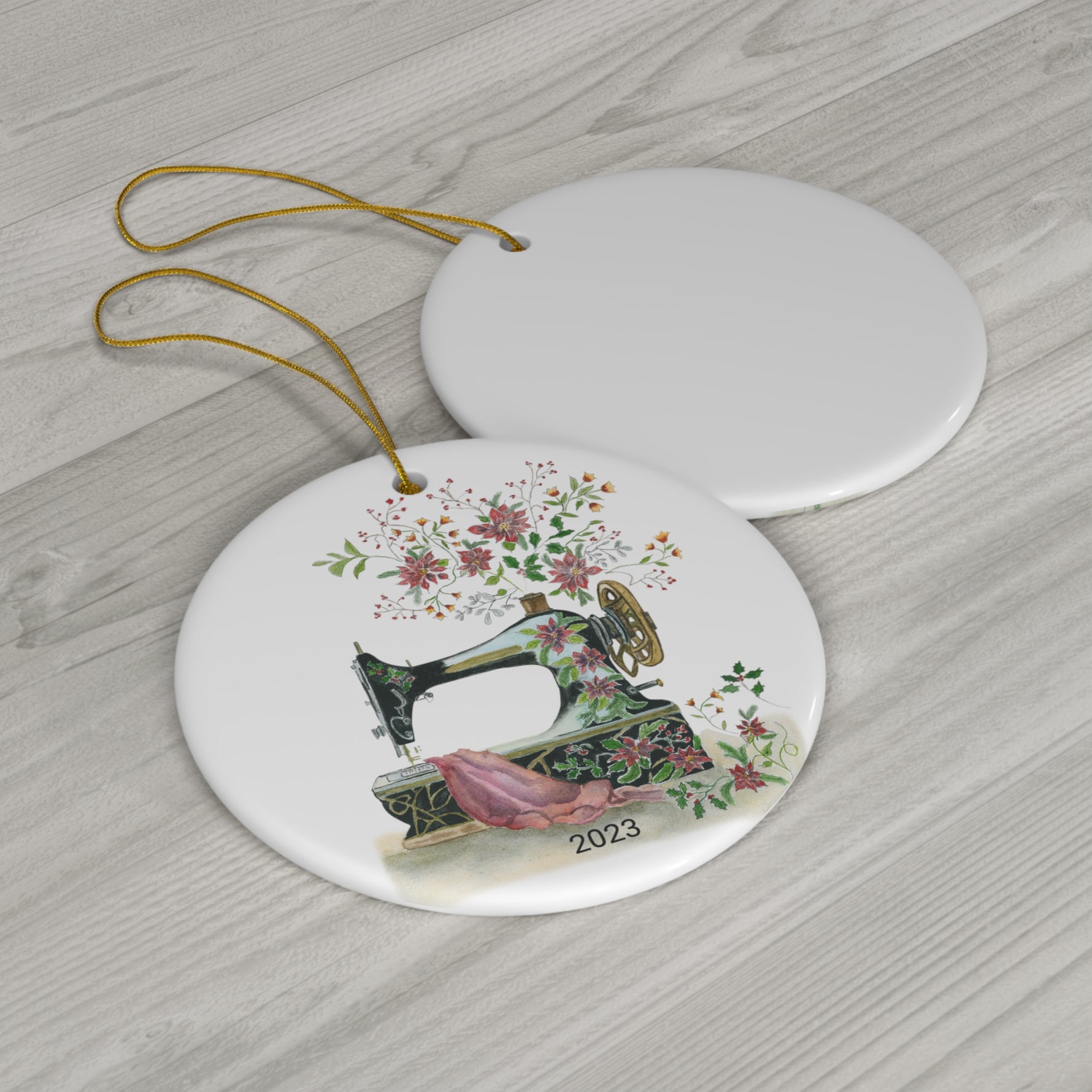 Holiday Inspirations Ceramic Round Ornament