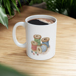 Sewing Thread Spools Ceramic Mug 11oz