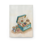 Antique Sewing Box - Hardcover Journal Matte