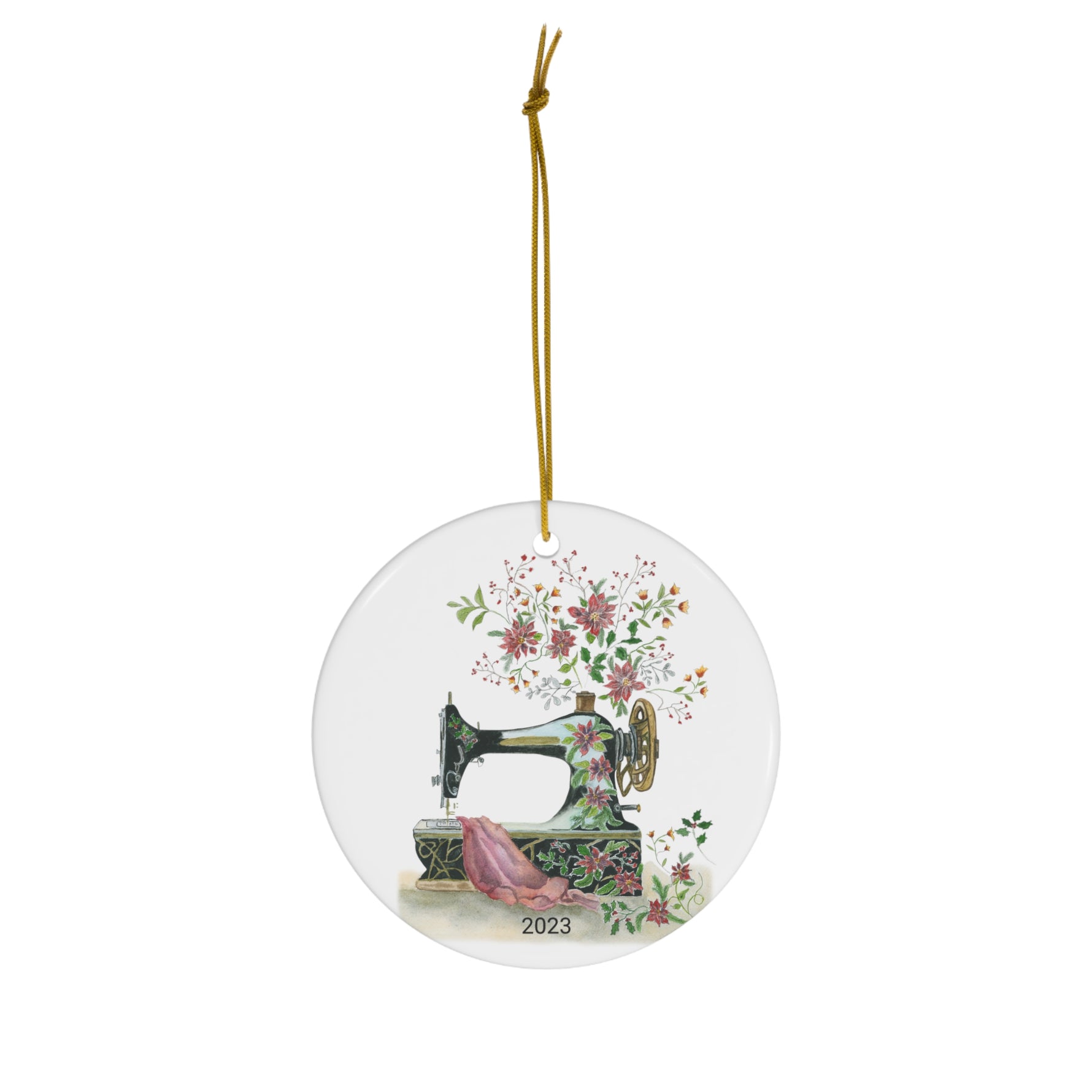Holiday Inspirations Ceramic Round Ornament