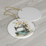 Sewing Inspirations Ceramic Round Ornament