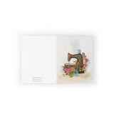 Brown Sewing Machine  - Greeting cards (8, 16, and 24 pcs)