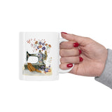 Fall Sewing Inspiration Ceramic Mug 11oz