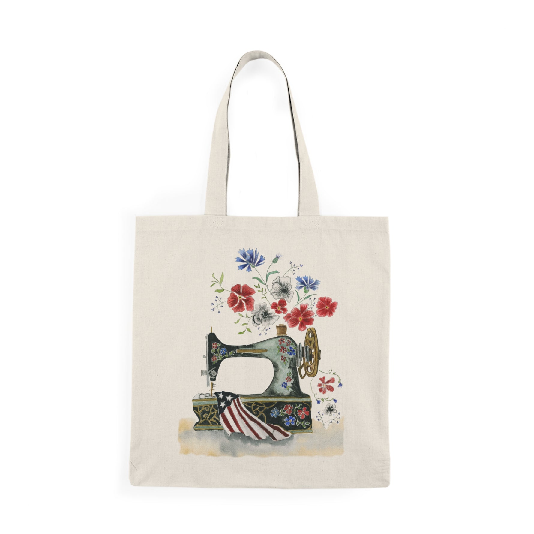 Sewing In America Natural Tote Bag