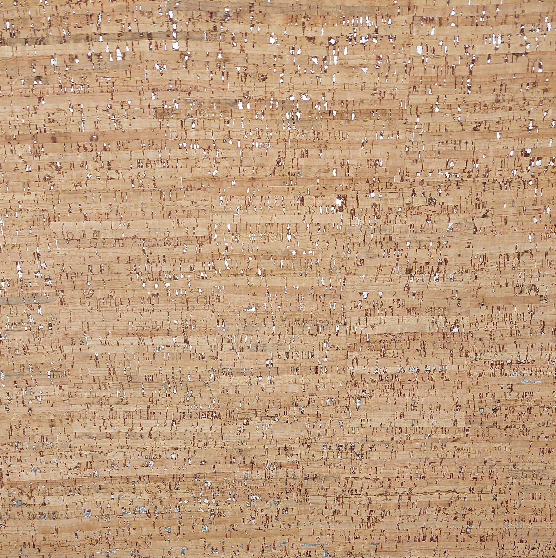 Naked Silver Cork Fabric