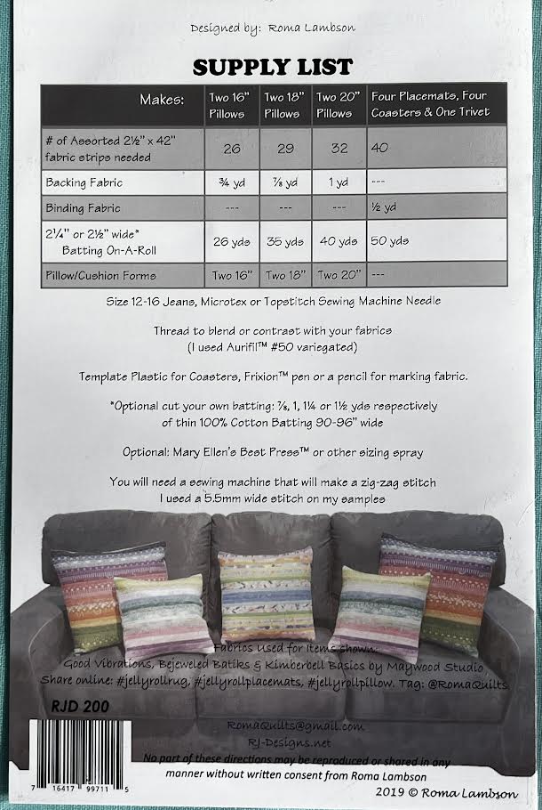 Pillows & Placemats Coasters & Trivet Too!