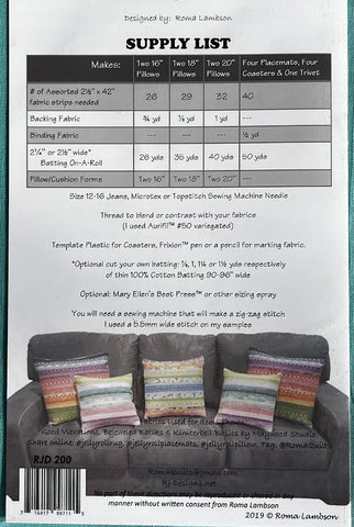 Pillows & Placemats Coasters & Trivet Too! Pattern