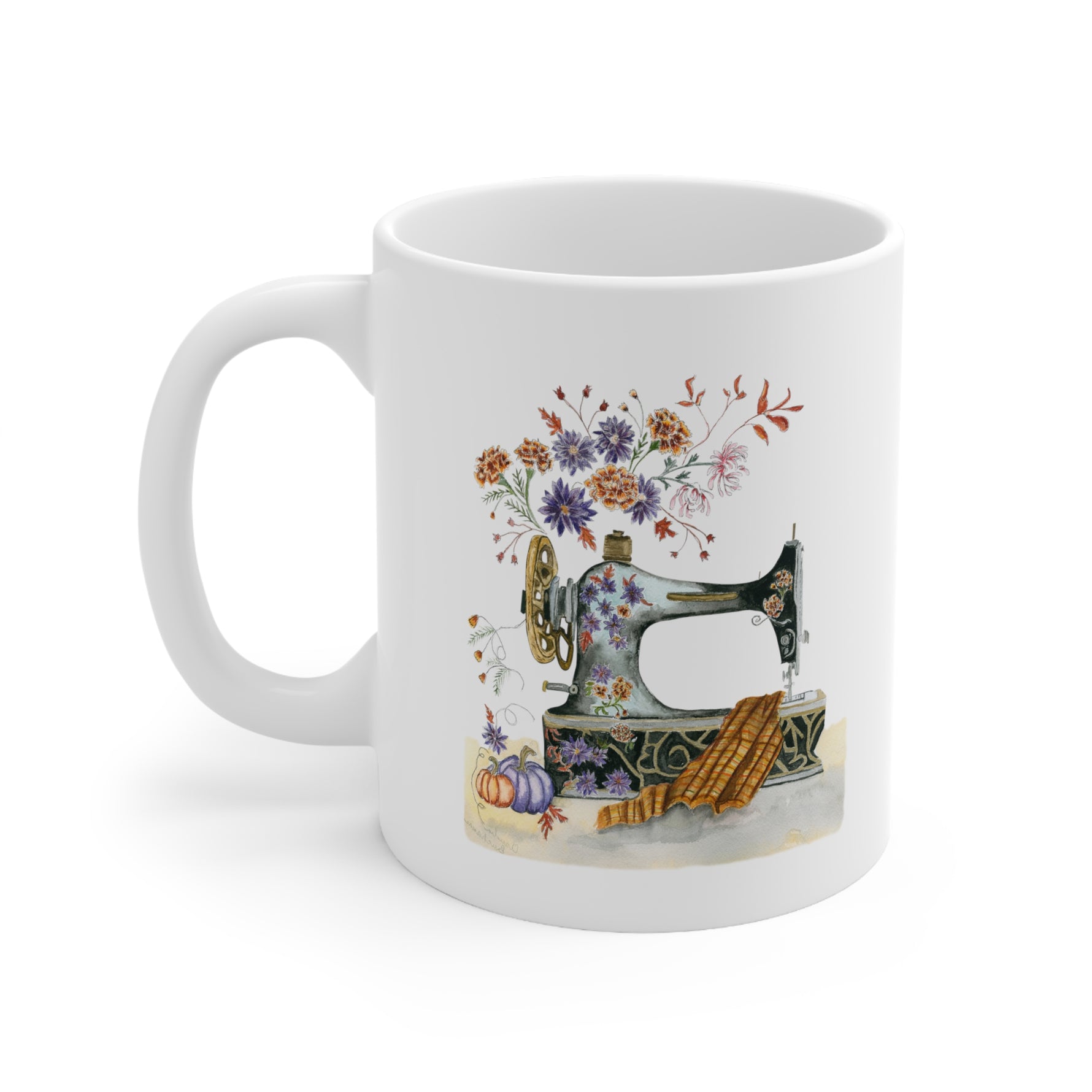 Fall Sewing Inspiration Ceramic Mug 11oz