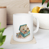 Antique Sewing Box Ceramic Mug 11oz