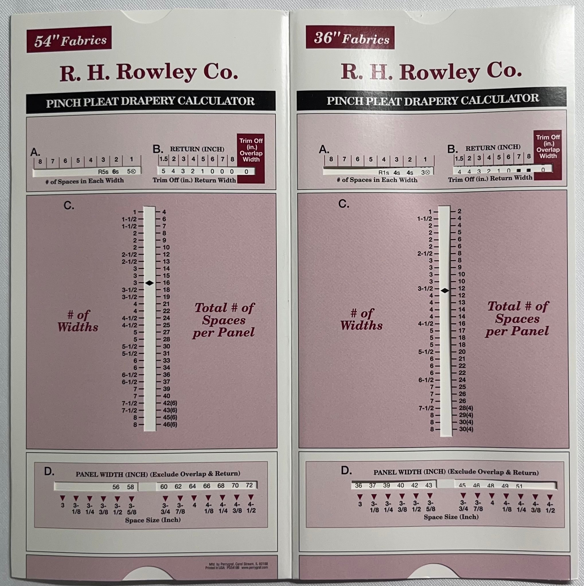 Pinch Pleat Drapery Calculator