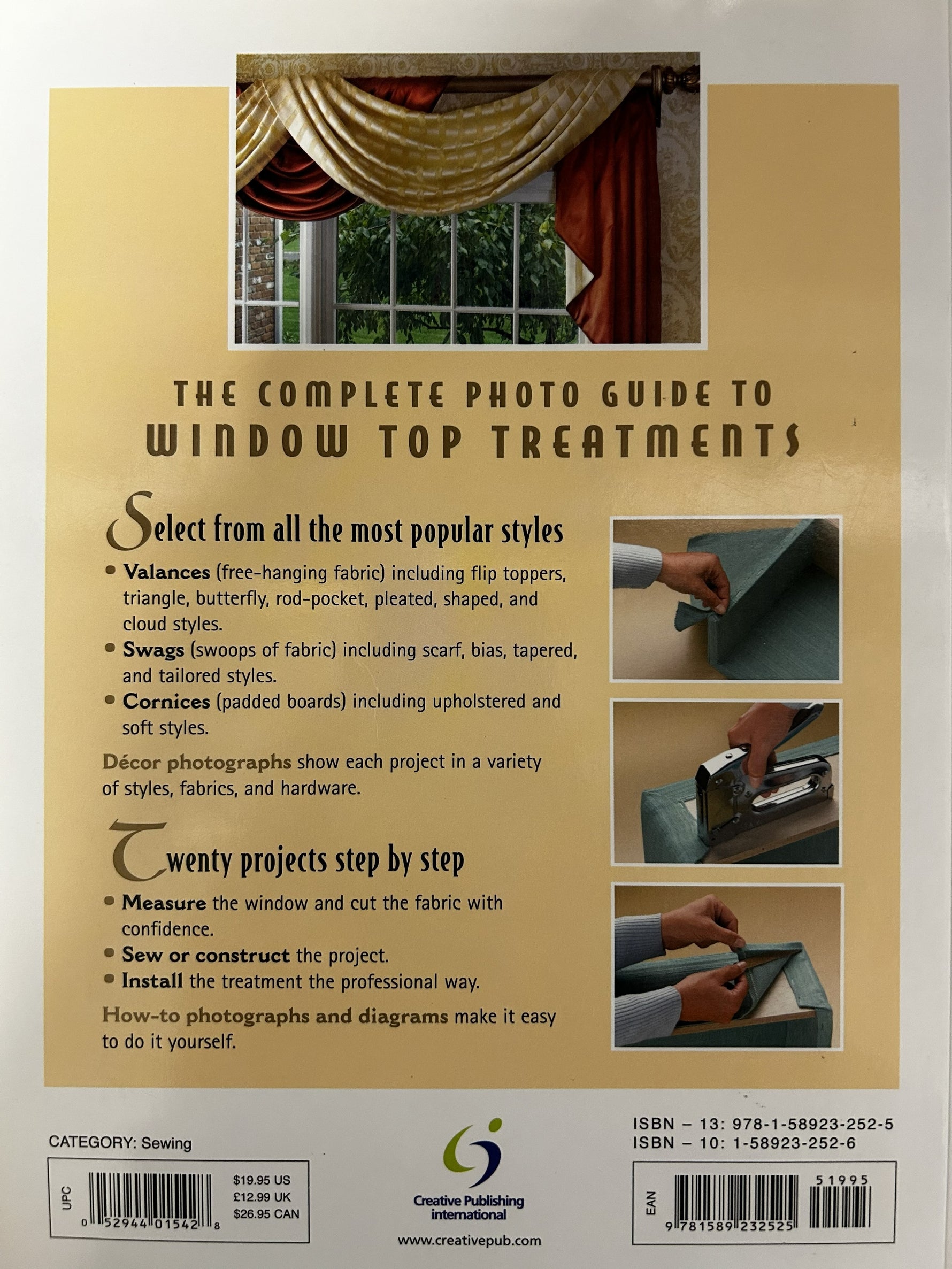 The Complete Photo Guide to Window Top Treatments: Do-It-Yourself Valances, Swags, and Cornices