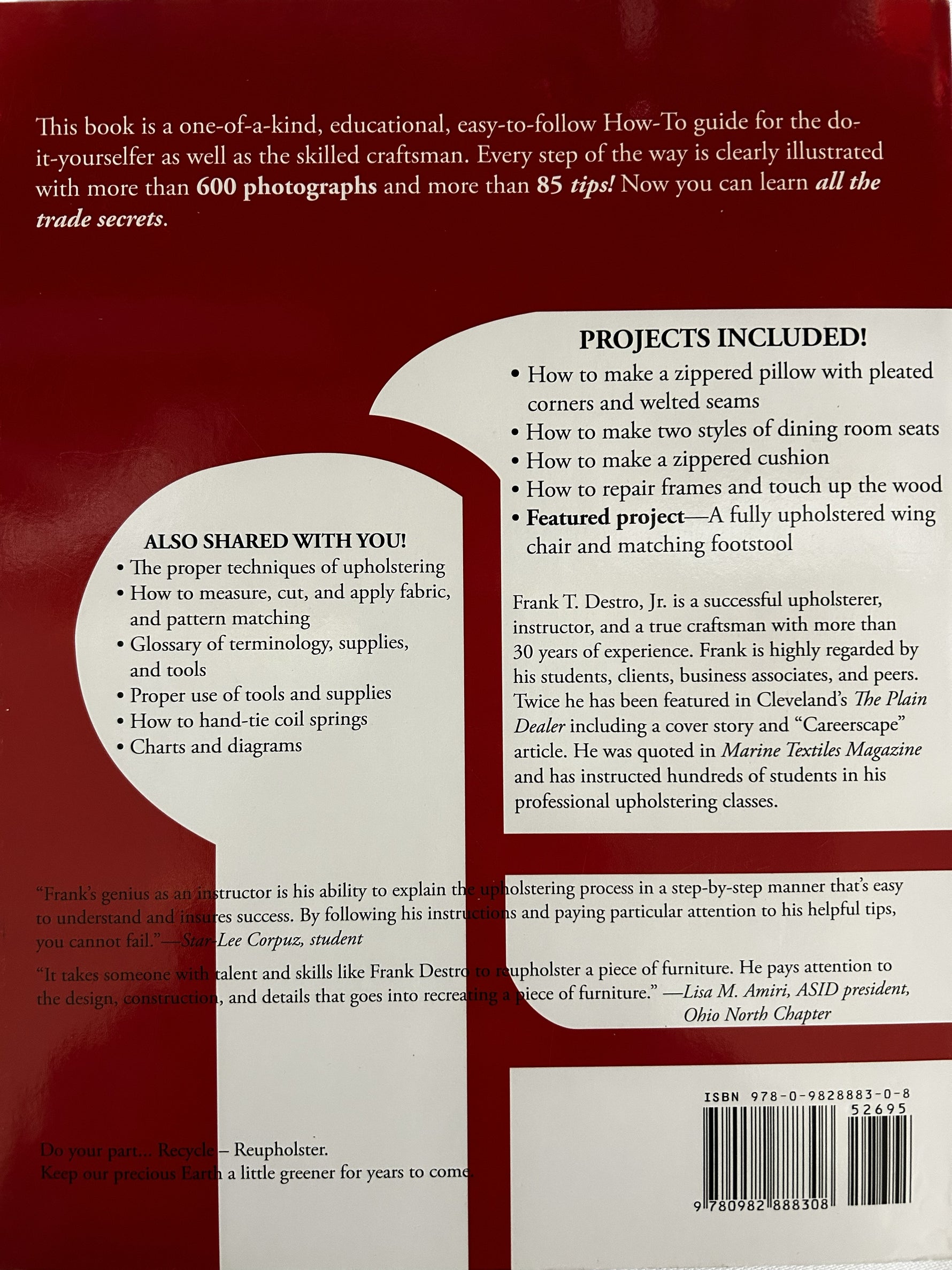 Professional Upholstering: All The Trade Secrets