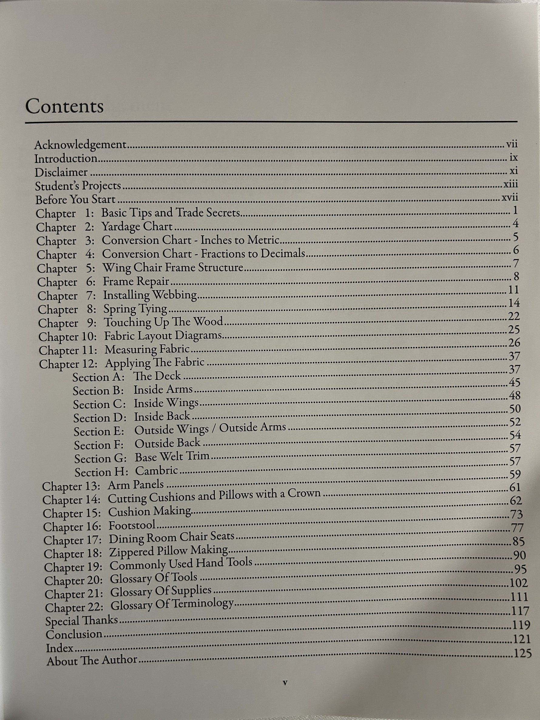 Professional Upholstering: All The Trade Secrets