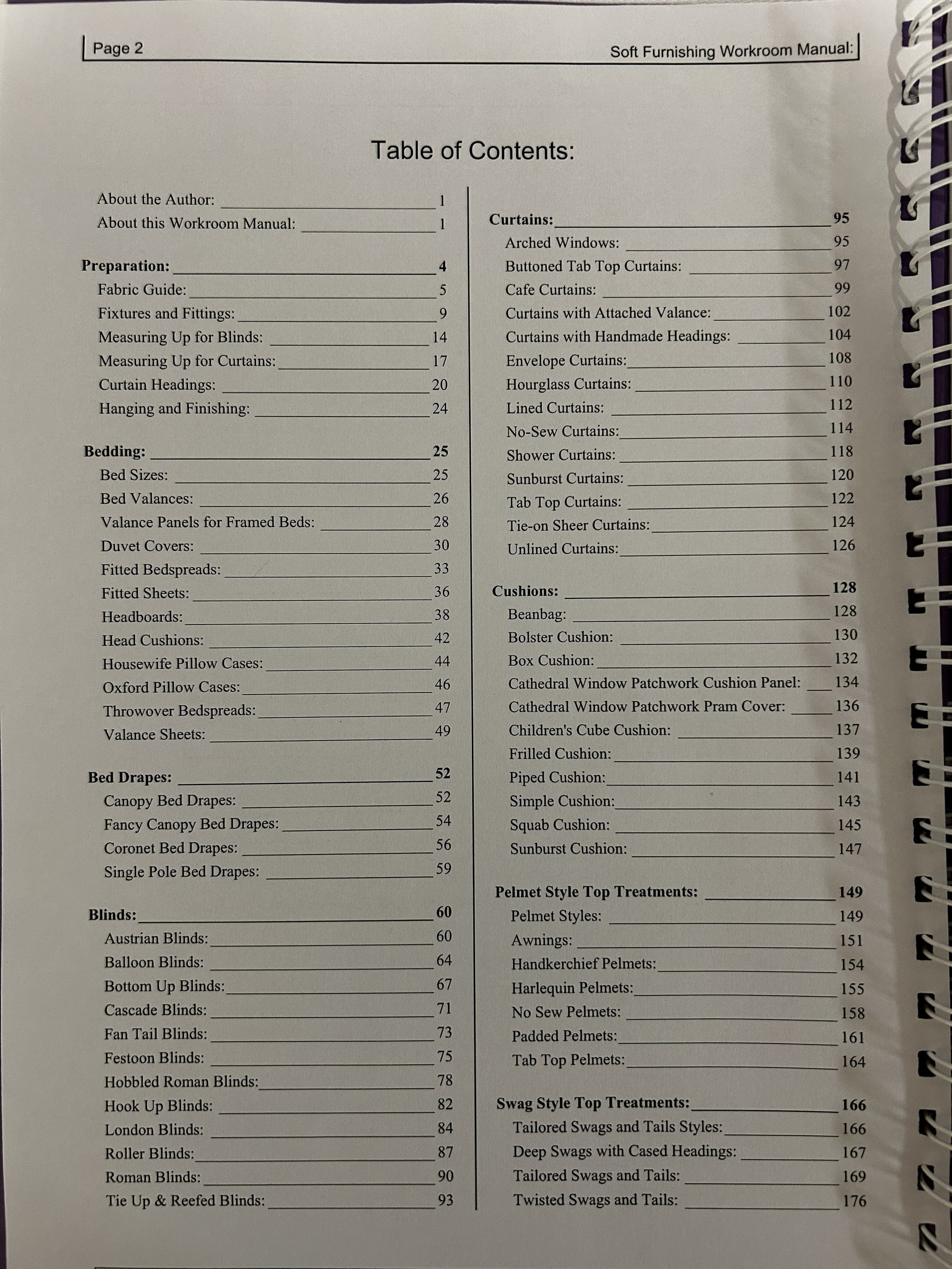 Soft Furnishing Workroom Manual