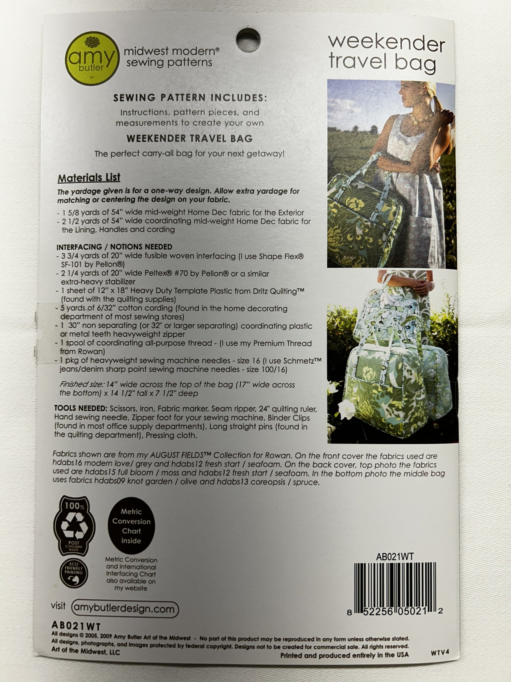 Amy Butler Weekender Travel Bag