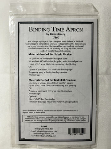 IJ860 Binding Time Apron