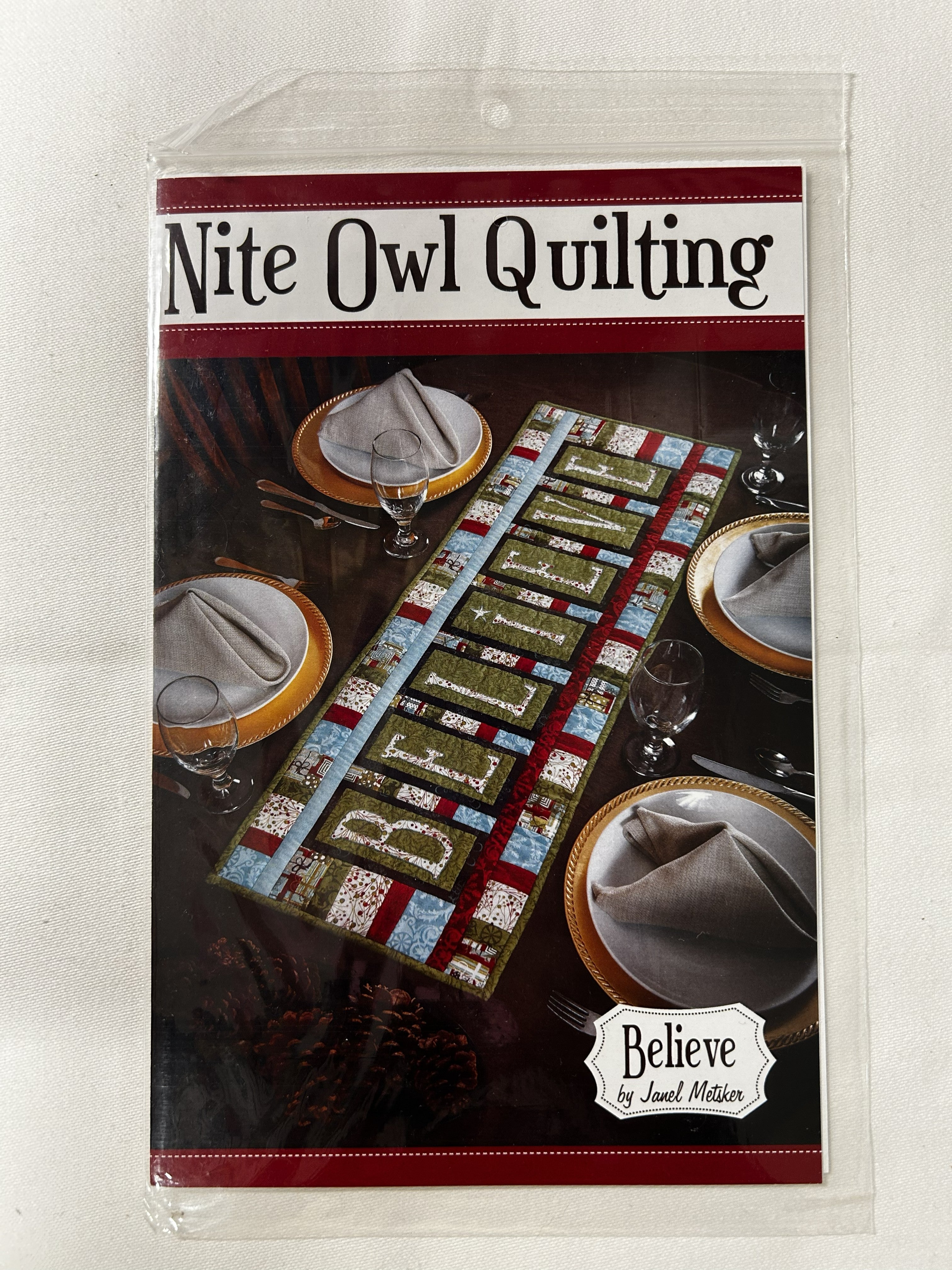 Nite Owl Quilting - Believe Table Runner