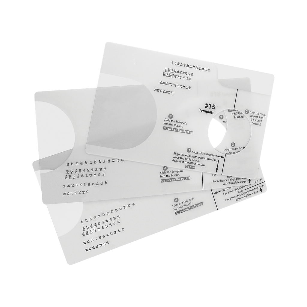 Grommet Spacing Template