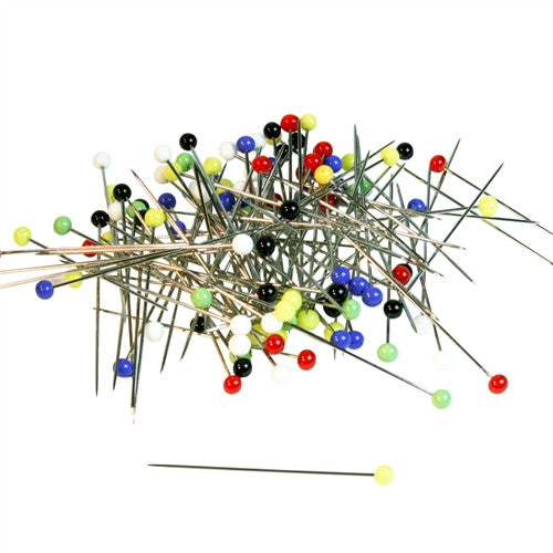 Glass head 1 7.8" straight pins made in germany
