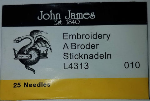 John James Embroidery/Crewel #10 Needles