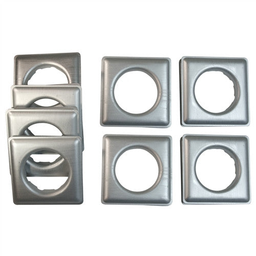Fast-Set Metal, #12 Square Grommet, 1 9/16", 8 Sets