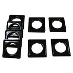 Fast-Set Metal, #12 Square Grommet, 1 9/16", 8 Sets